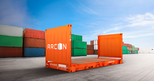 Flat rack containers